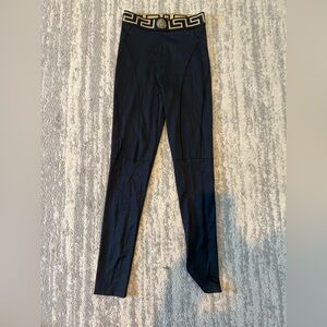 Versace size Xs Black High-Waist Active Leggings
